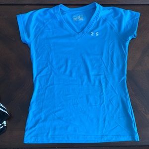 Under armour blue workout top